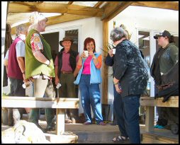 Jenny Arscott and Geoff Clarke of Willows Reach with clinic participants
