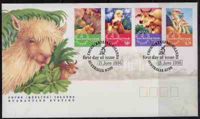 Alpaca First Day cover from Austrailia