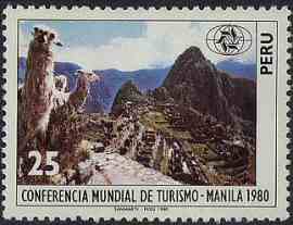 Llama from Peru, Machu Picchu 